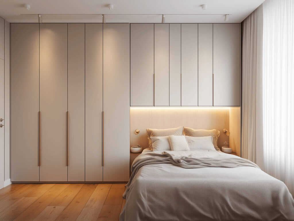 Customized Wardrobes is used as bedroom storage that blend functionality and design.