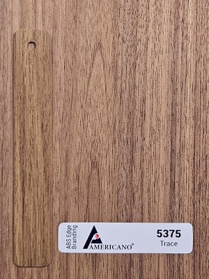 5375 TRC Saturno Walnut Edge Band is used as edge tap or banding for wall cabinet, wall panels, surface countertops, table countertop, kitchen cabinet, home furniture, office furniture & Tv cabinet.